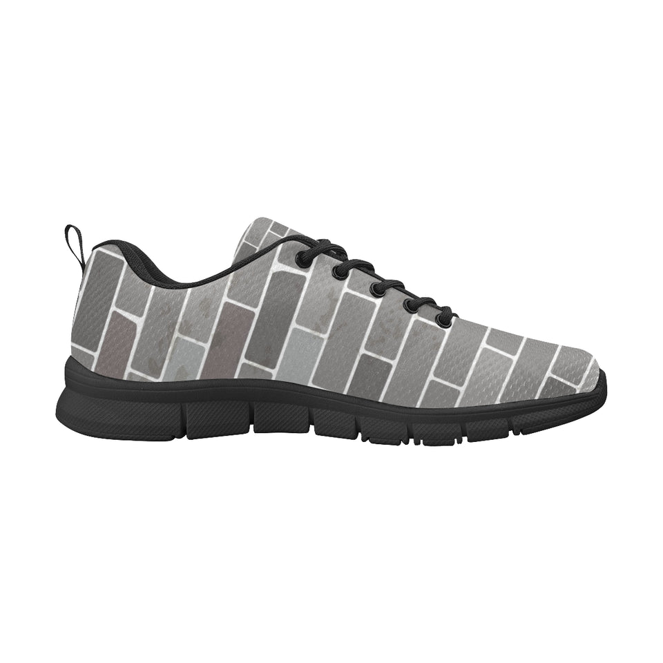Brick Printed Pattern Print Design 05 Men's Breathable Sneakers ( Model 055)
