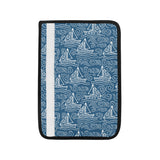 Hand drawn sailboat pattern Car Seat Belt Cover