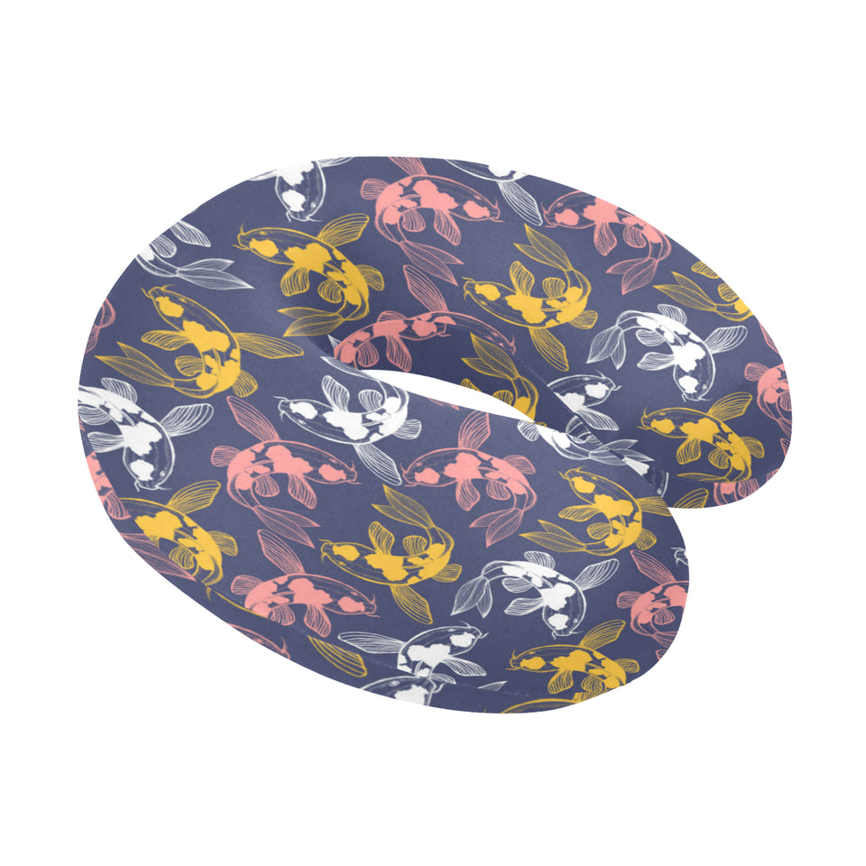 Fancy Carp pattern U-Shaped Travel Neck Pillow
