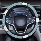 Cute penguin christmas snow pattern Car Steering Wheel Cover