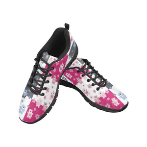 Teddy Bear Pattern Print Design 03 Women's Sneaker Shoes