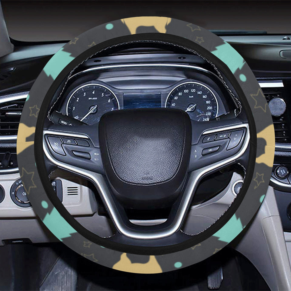 Deers star tree pattern Car Steering Wheel Cover