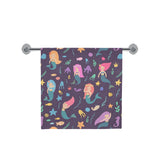 beautiful mermaid Fish jellyfish algae other marin Bath Towel