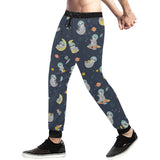 Cute sloth astronaut star planet rocket pattern Unisex Casual Sweatpants