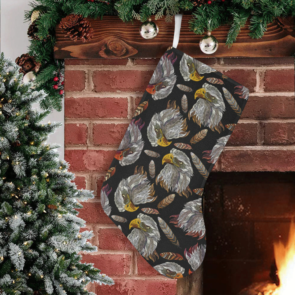 Eagle Pattern Print Design 05 Christmas Stocking