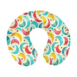 Colorful moon pattern U-Shaped Travel Neck Pillow
