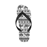 Camel polynesian tribal pattern Unisex Flip Flops