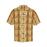 Egypt Hieroglyphics Pattern Print Design 04 Men's All Over Print Hawaiian Shirt (Model T58)