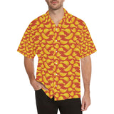 Potato Chips Pattern Print Design 05 Men's All Over Print Hawaiian Shirt (Model T58)