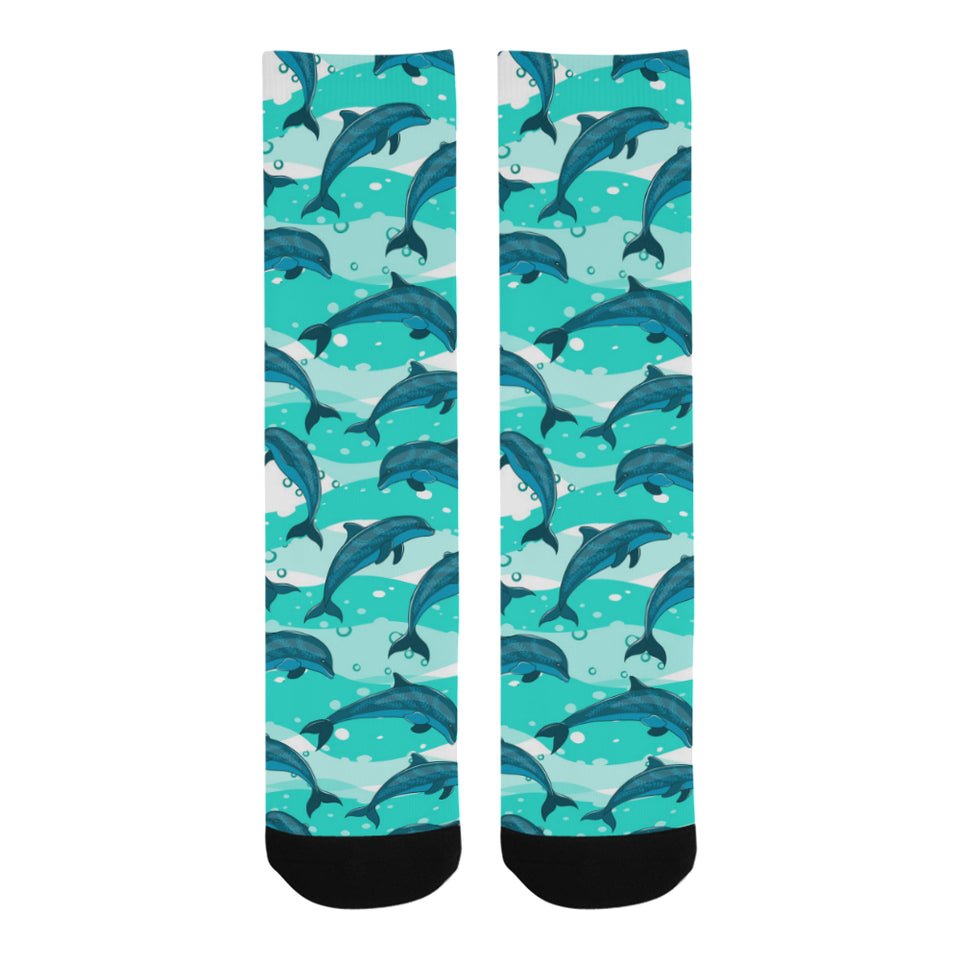 Dolphin sea pattern Crew Socks
