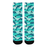 Dolphin sea pattern Crew Socks