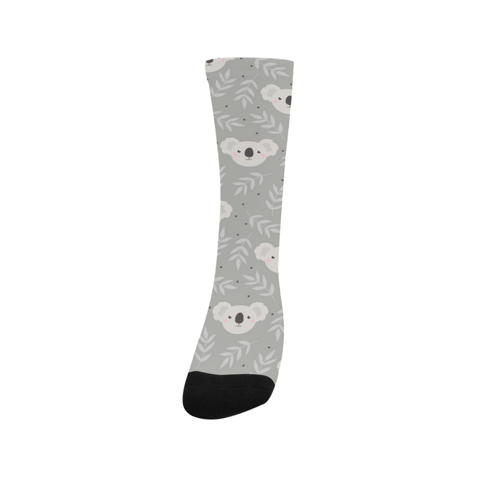 Cute koala leaves pattern Crew Socks