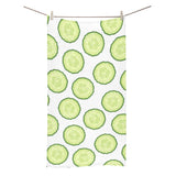Cucumber slices pattern Bath Towel