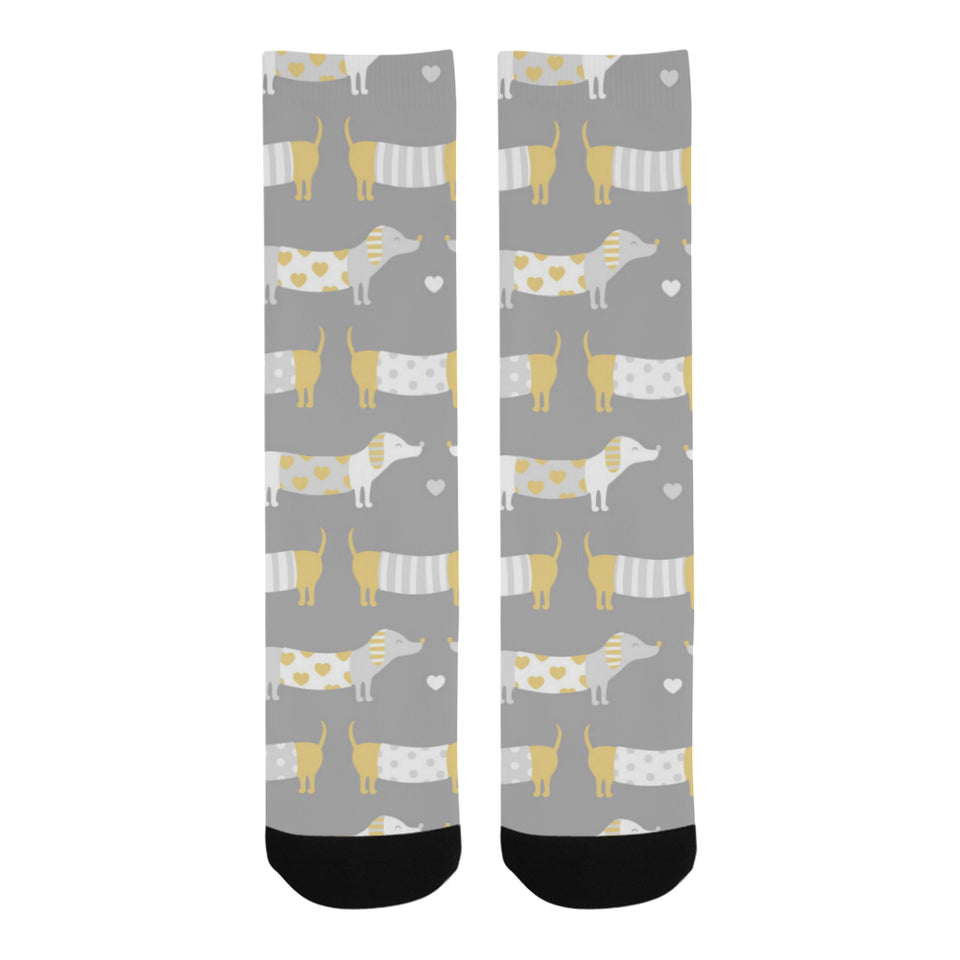 Cute dachshund dog pattern Crew Socks