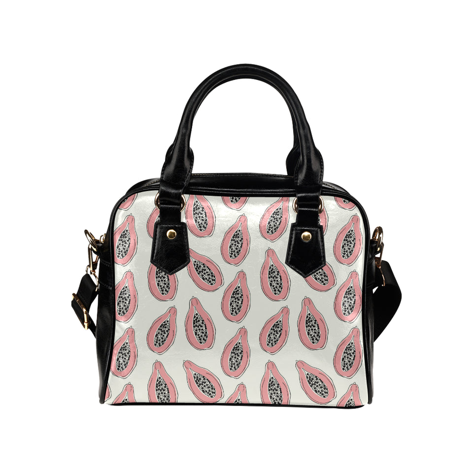 papaya pattern Shoulder Handbag