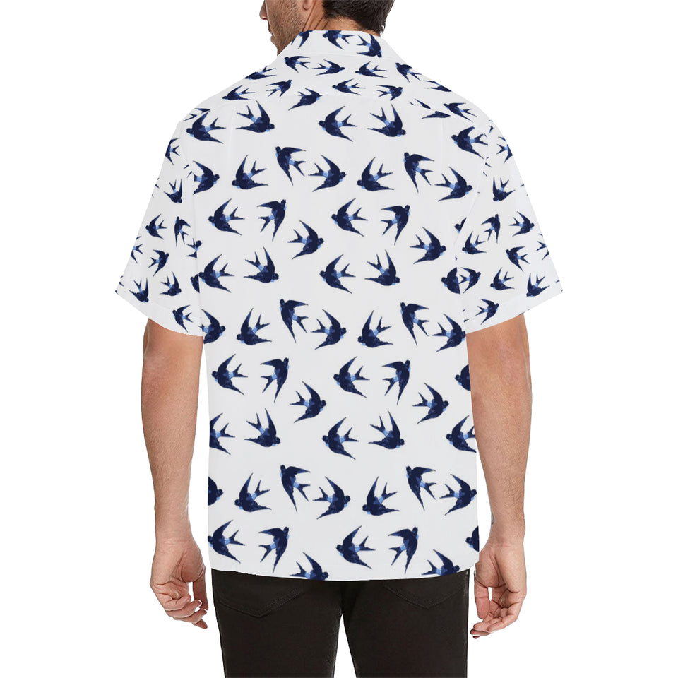 Swallow Pattern Print Design 03 Men's All Over Print Hawaiian Shirt (Model T58)