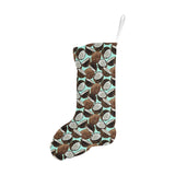 Coconut Pattern Print Design 03 Christmas Stocking