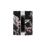 Japanese crane pink sakura pattern Morphing Mug Heat Changing Mug