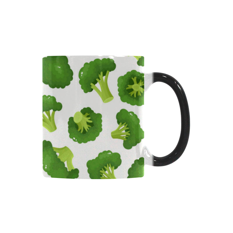 Cute broccoli pattern Morphing Mug Heat Changing Mug
