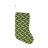 Green Peas Pattern Print Design 05 Christmas Stocking