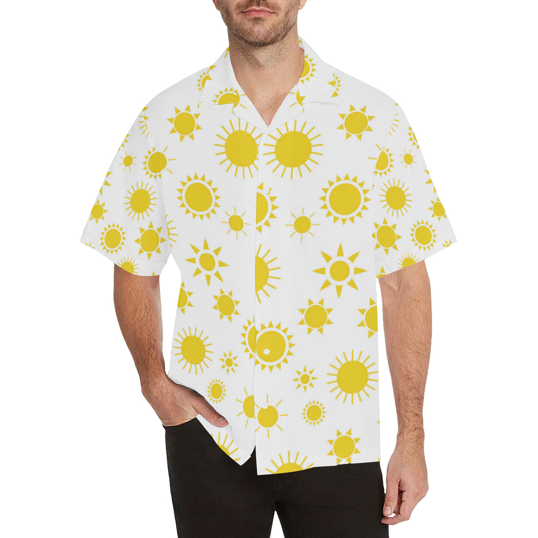 Sun pattern Men's All Over Print Hawaiian Shirt