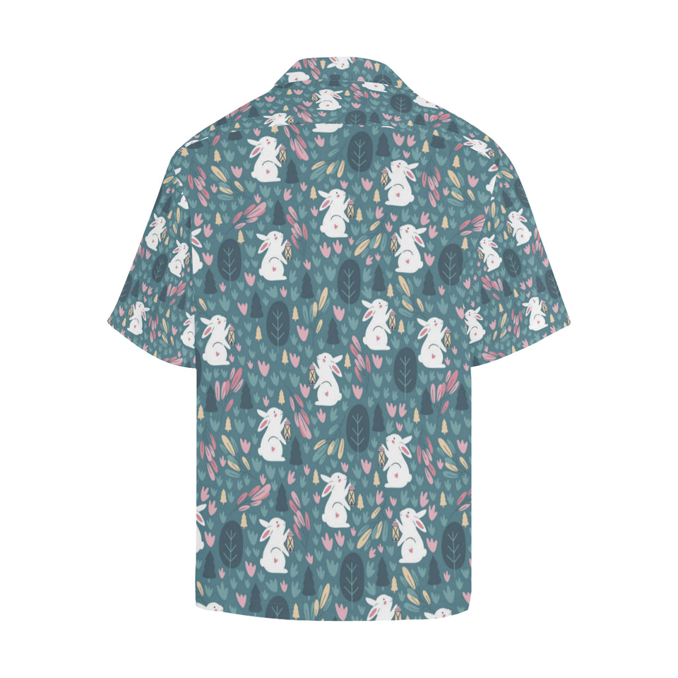 Cute rabbit pattern Men's All Over Print Hawaiian Shirt