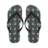Deers star tree pattern Unisex Flip Flops