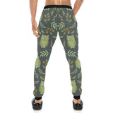 Cute owls leaves pattern Unisex Casual Sweatpants