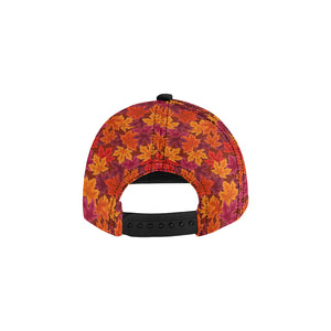 Autumn maple leaf pattern All Over Print Snapback Cap