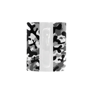 Black white camouflage pattern Classical White Mug (Fulfilled In US)