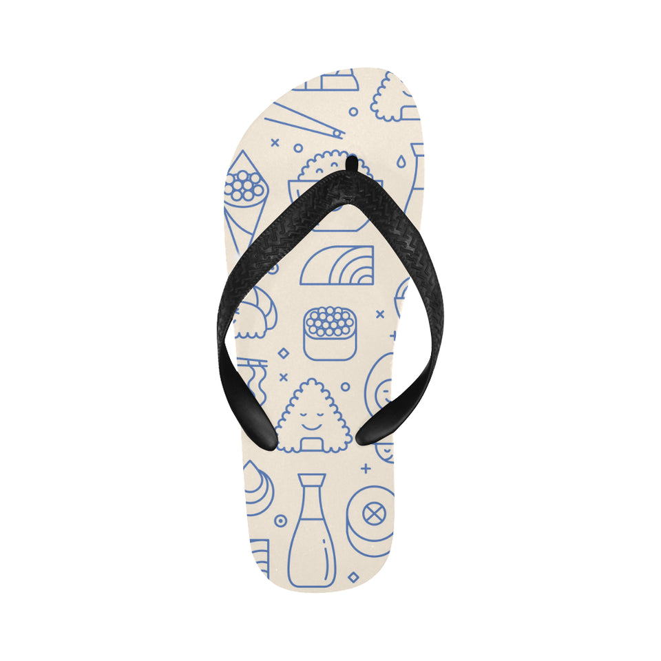 Cute sushi icon pattern Unisex Flip Flops