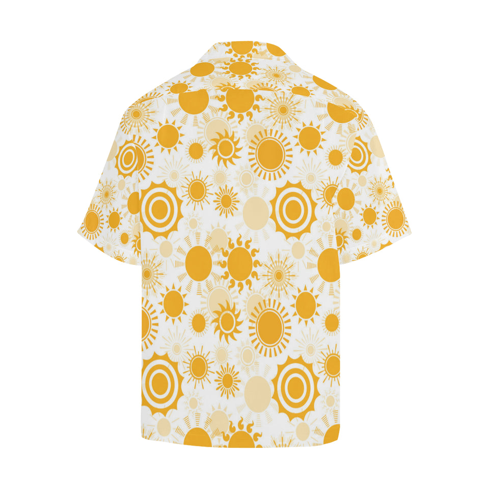 Sun design pattern Men's All Over Print Hawaiian Shirt