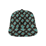 Sea turtle blue stone pattern All Over Print Snapback Cap