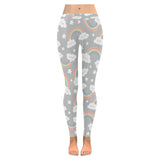 Cute rainbow clound star pattern Women's Legging Fulfilled In US