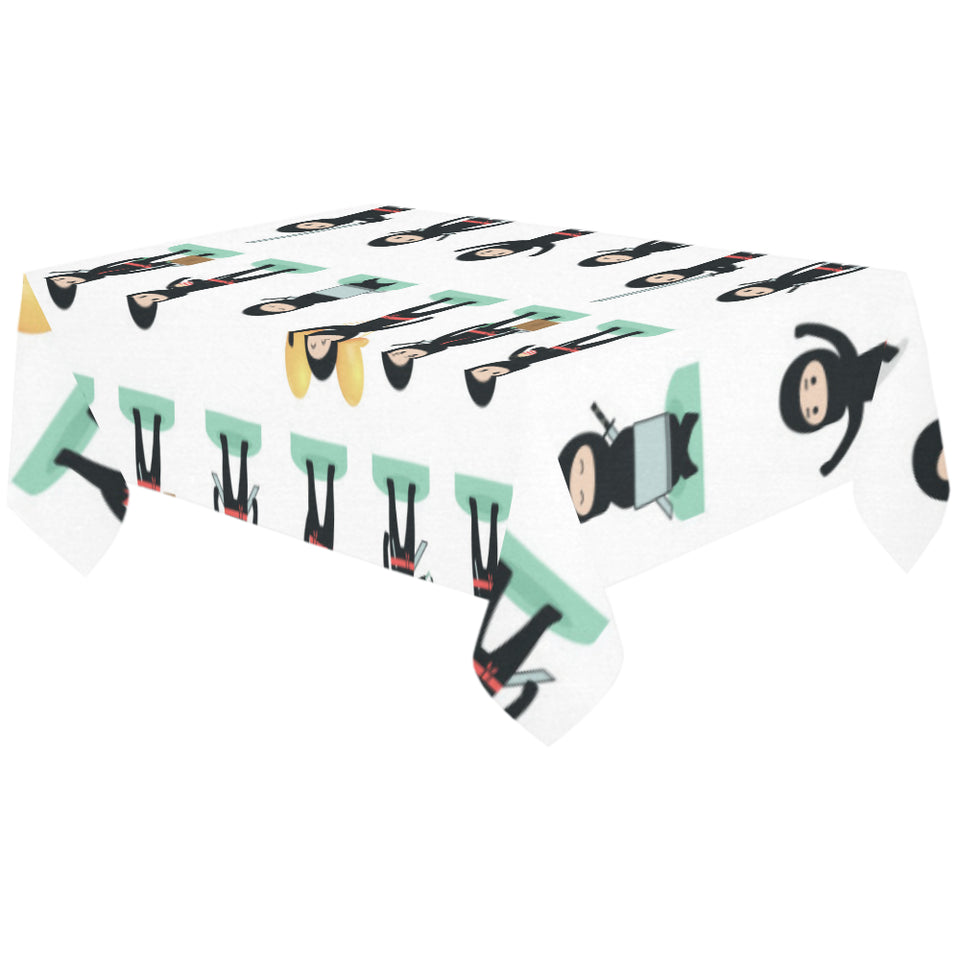 Cute ninja katana sword pattern Tablecloth