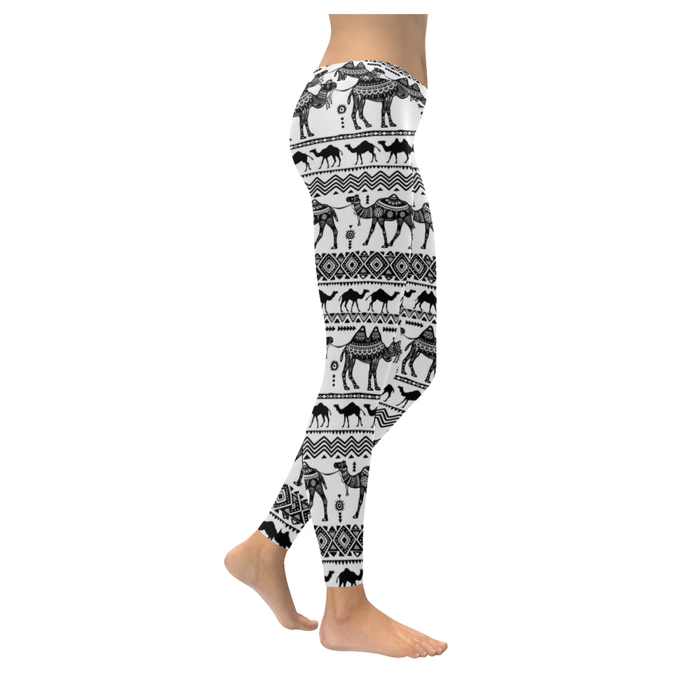 Camel polynesian tribal pattern Women's Legging Fulfilled In US