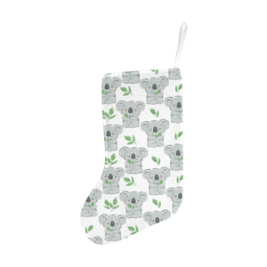 Hand drawn Koala leaves pattern Christmas Stocking
