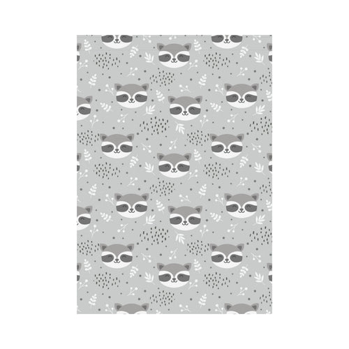 Cute raccoons leaves dot House Flag Garden Flag