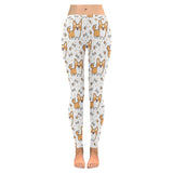 Cute corgi heart star bone pattern Women's Legging Fulfilled In US