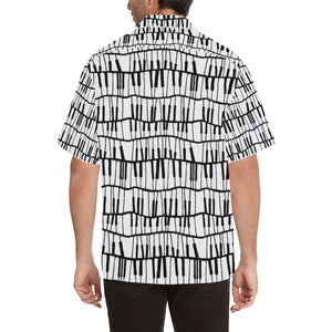 Piano Pattern Print Design 03 Men's All Over Print Hawaiian Shirt (Model T58)