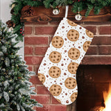 chocolate chip cookie pattern Christmas Stocking