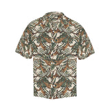 Monkey tropical leaves background Men's All Over Print Hawaiian Shirt