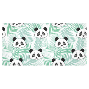 Panda pattern tropical leaves background Tablecloth