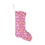 Hibiscus Pattern Print Design 01 Christmas Stocking