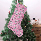 Piano Pattern Print Design 01 Christmas Stocking