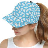 Cute white sea lion seals pattern All Over Print Snapback Cap