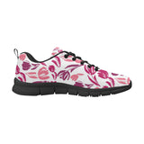 pink sketch tulip pattern Men's Sneaker Shoes