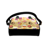 cake cupcake heart cherry pattern Shoulder Handbag