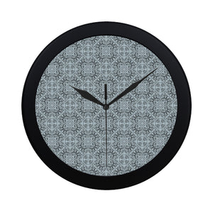 Traditional indian element pattern Elegant Black Wall Clock