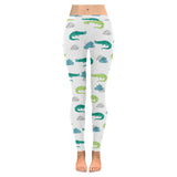 watercolor crocodile pattern Women's Legging Fulfilled In US